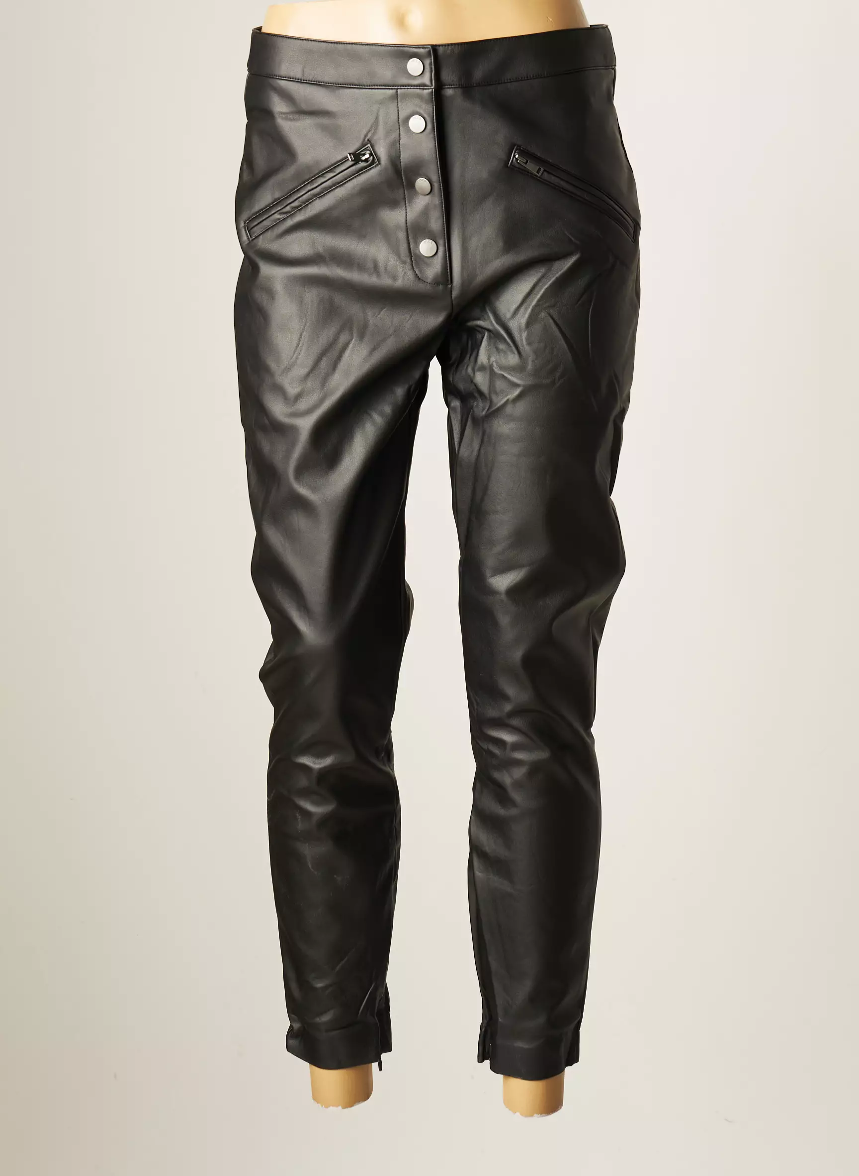 Ikks Pantalon7 8 Femme couleur noir