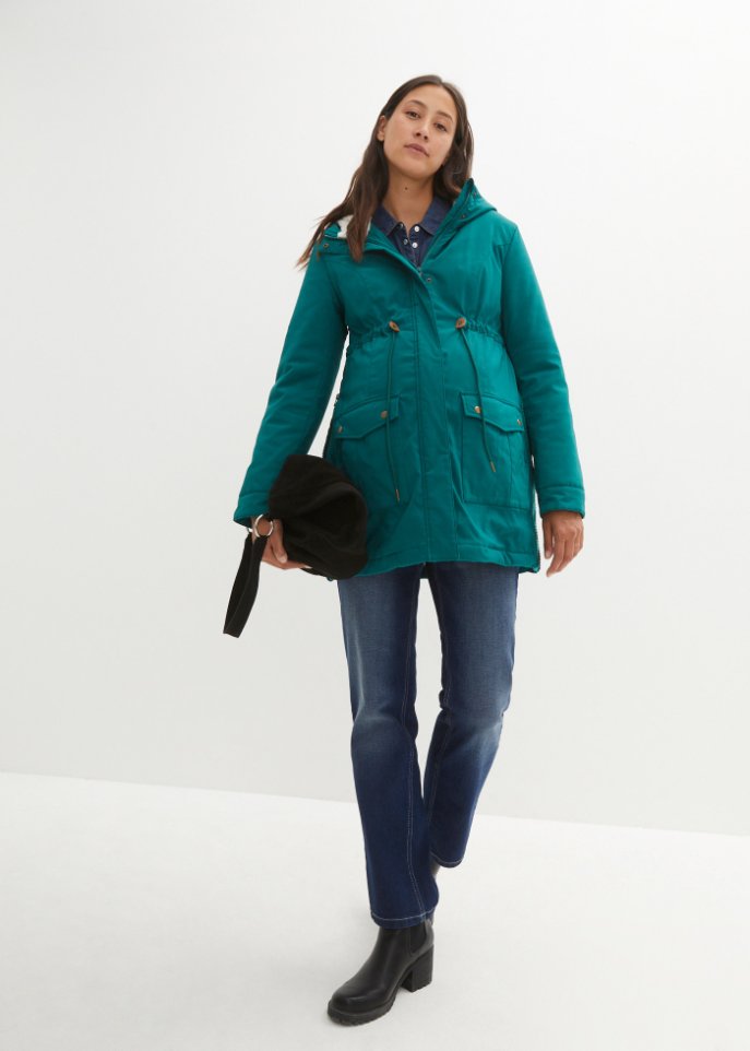 Umstandsjacke / Tragejacke mit Teddyfutter