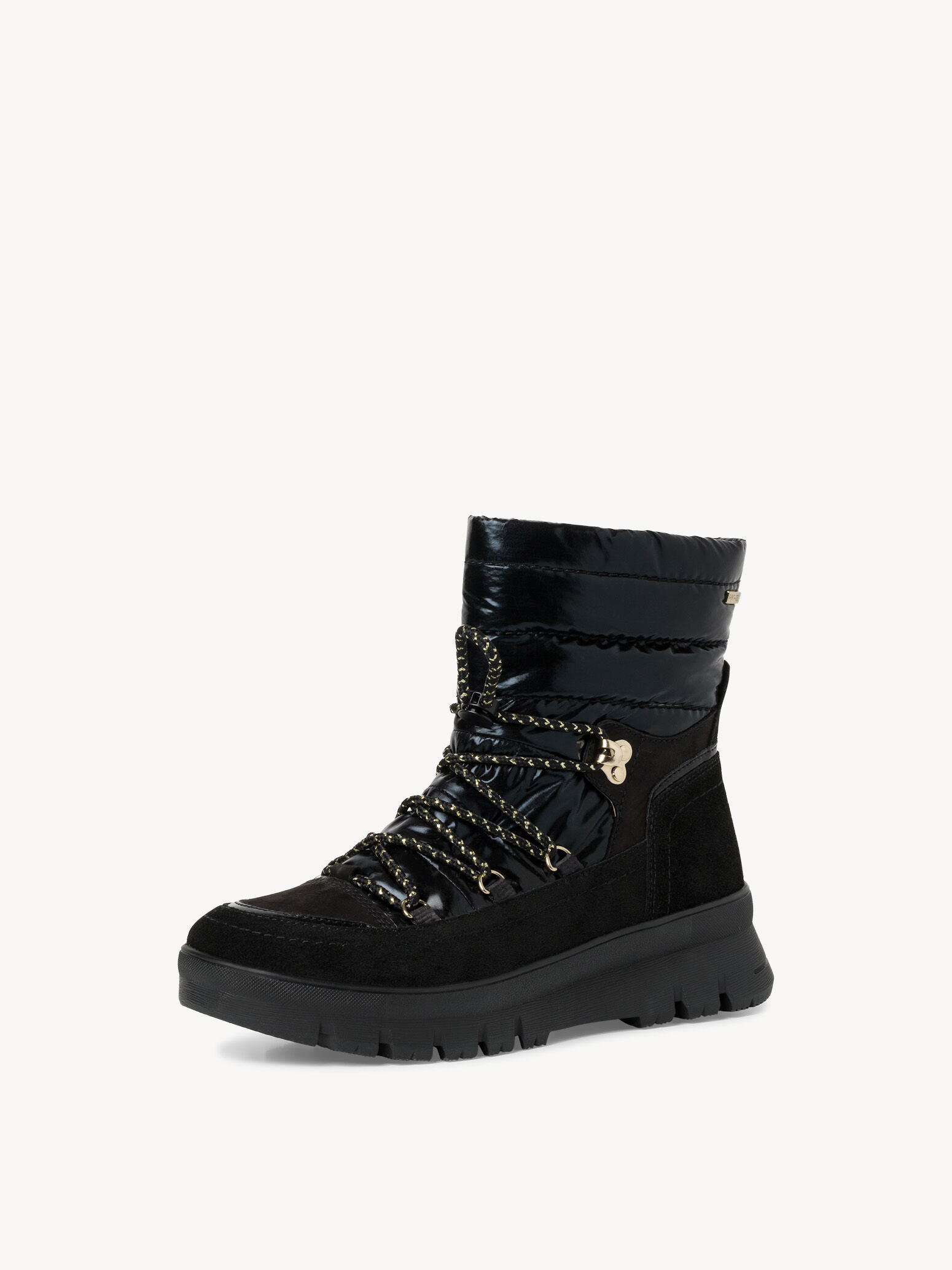 Bottine en cuir - noir