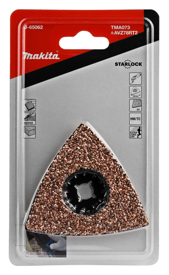 Accessori Makita B-65062 TMA073 Platorello HM-Riff 78 mm K20 Starlock