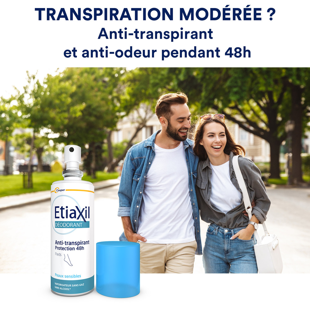 etiaxil Anti-transpirant Pieds Protection 48h Spray Anti-transpirant