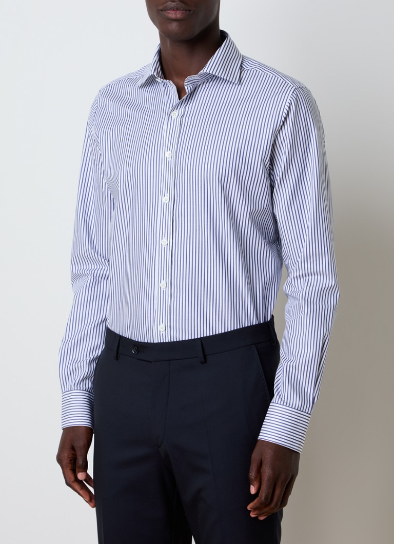 Oscar Jacobson Slim fit shirt with stripe print