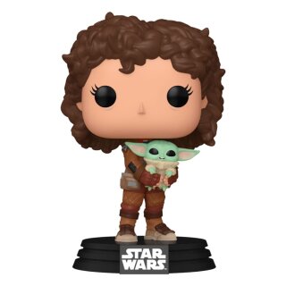 Star Wars: The Mandalorian POP! Vinyl Figur - Peli Motto W/Grogu