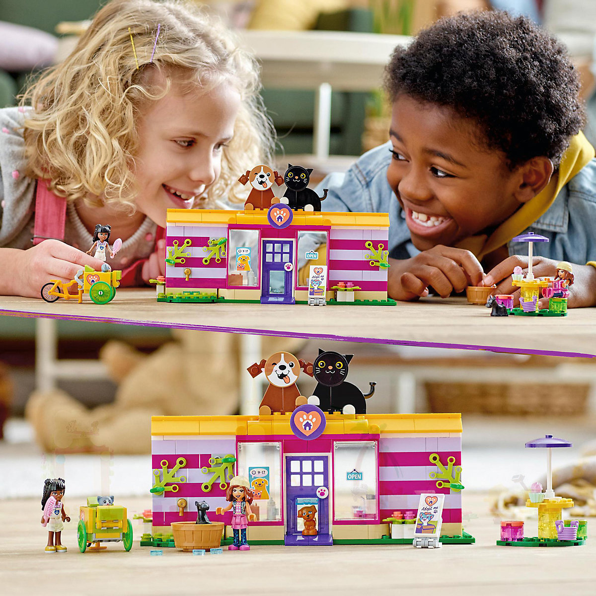 LEGO® Friends 41699 Tieradoptionscafé
