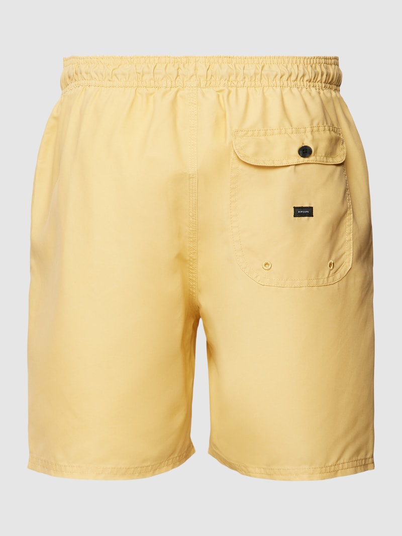 Badehose mit elastischem Bund in gelb
