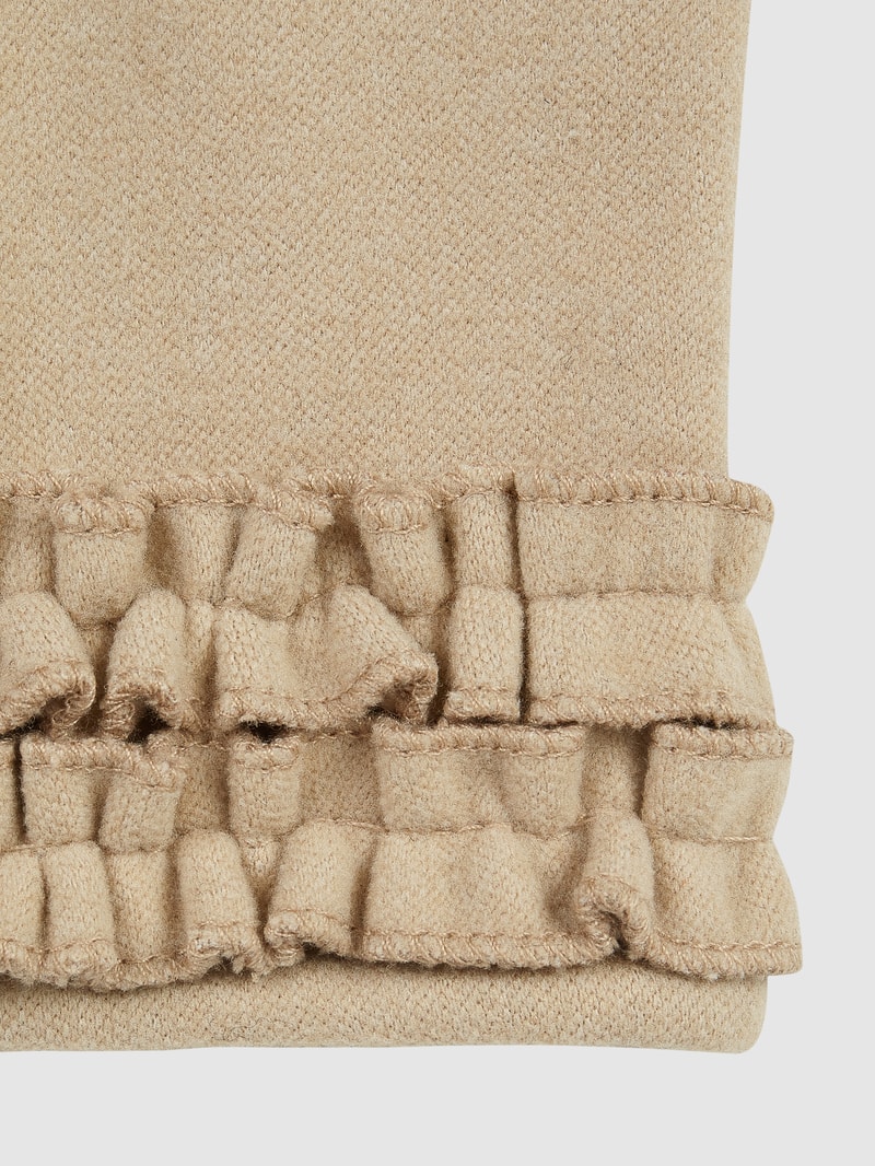Touchscreen-Handschuhe aus Fleece in beige