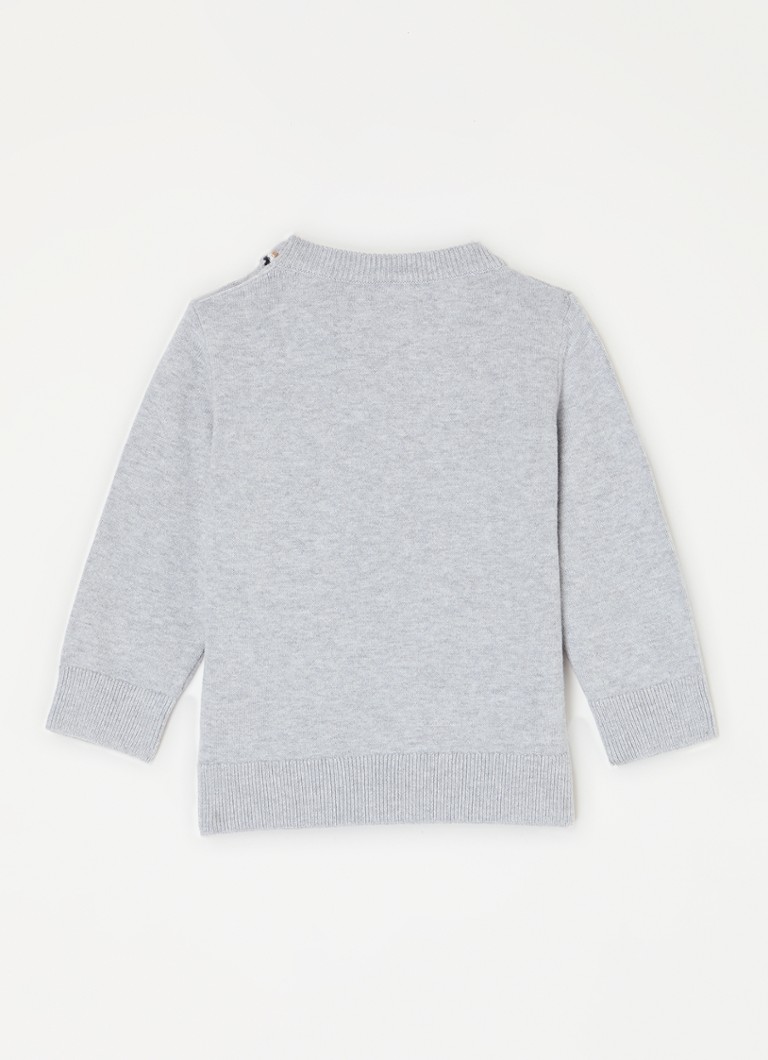 HUGO BOSS Finstrikket genser med innstrikket logo
