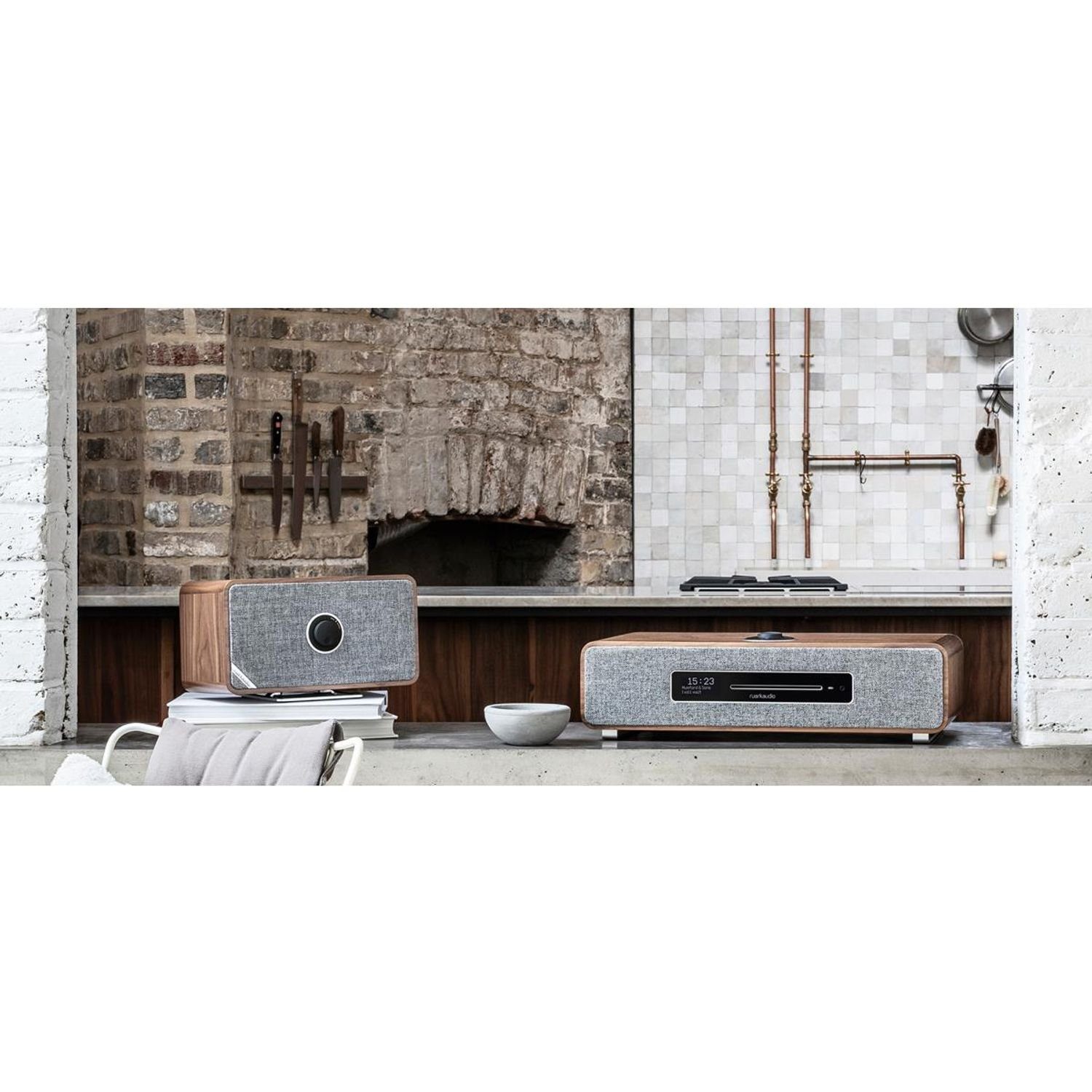 ruark audio R5 Musiksystem Walnuss High Fidelity System Digitalradio (DAB) (DAB+ & Internetradio, CD-Player)