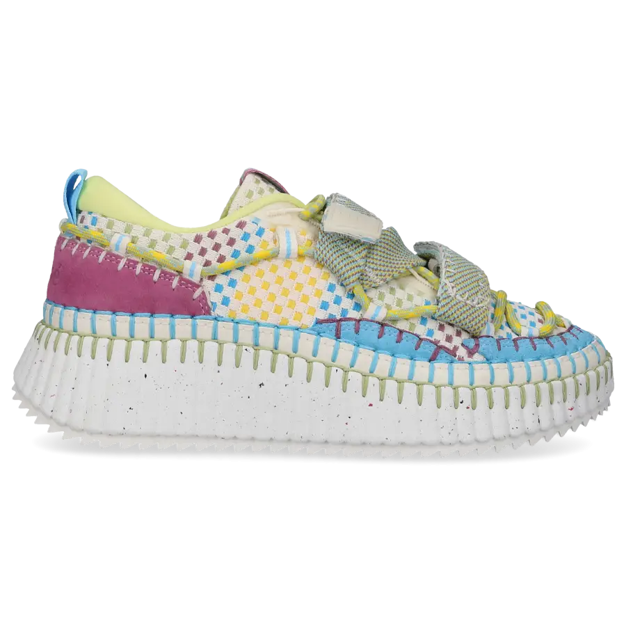 Chloé - Sneaker low NAMA Baumwolle - blau