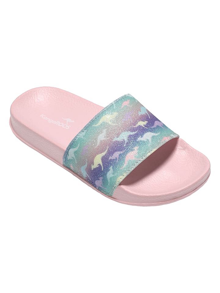 Kangaroos Pantoletten in Rosa/ Bunt günstig kaufen