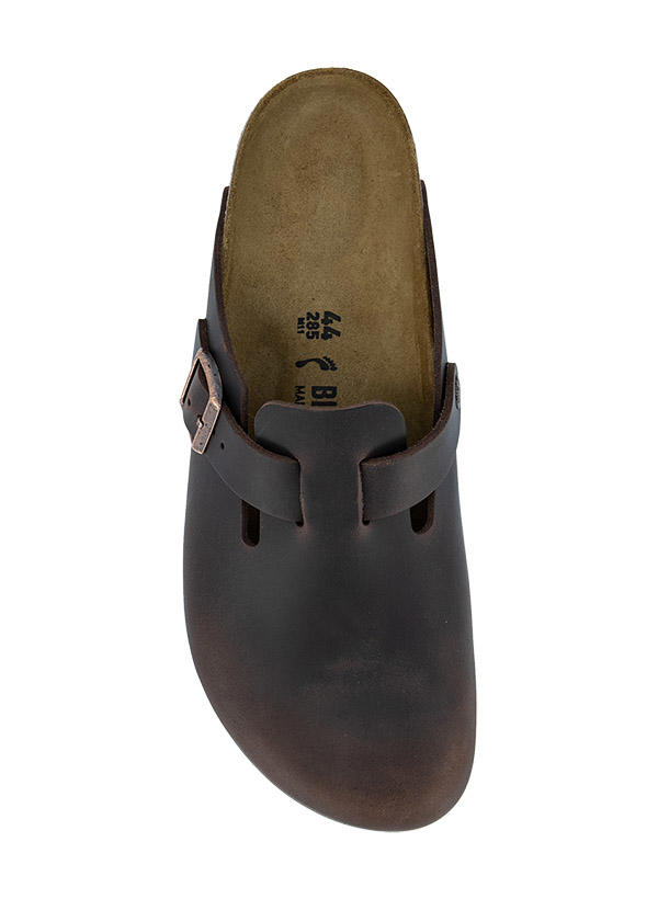 BIRKENSTOCK, Pantoffeln, Nubukleder geölt, Schmale Passform, habana