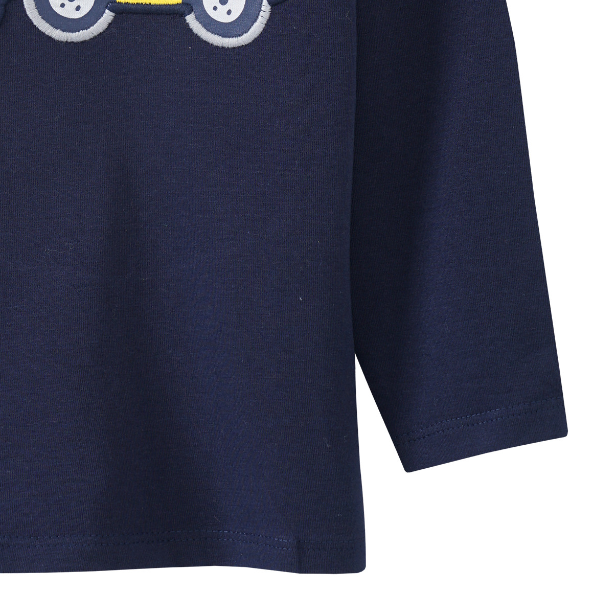 Baby Langarmshirt mit Radlader-Applikation