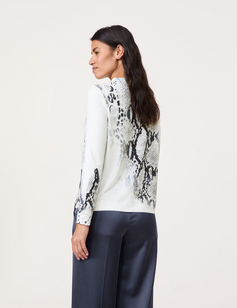 Langarmshirt mit Lurex-Details