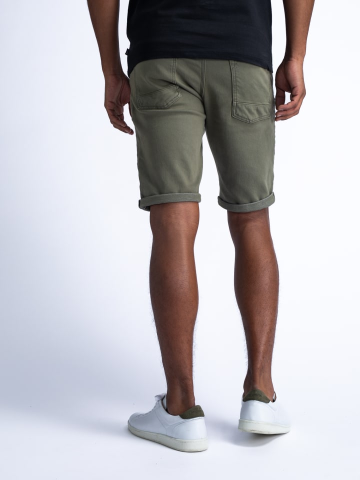 Petrol Industries Jackson Farbige Denim-Shorts Sungreet in Grün günstig kaufen