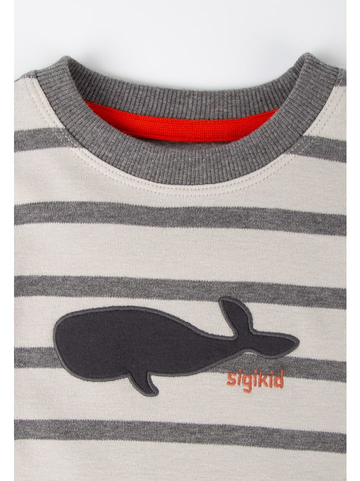 Sigikid Langarmshirt Polar Expedition in hellgrau/grau gestreift günstig kaufen