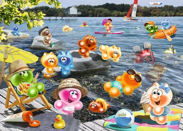Puzzle 1000 Teile - Gelini Seepicknick