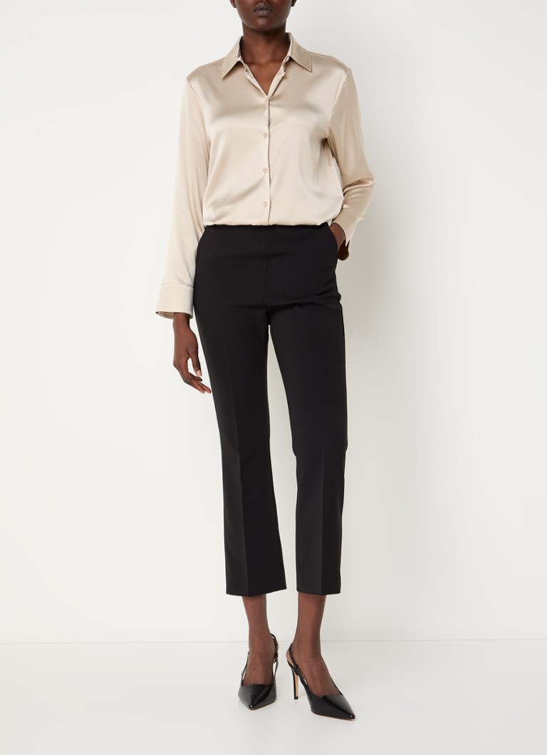 Μπλούζα MaxMara Finire από μείγμα μεταξιού