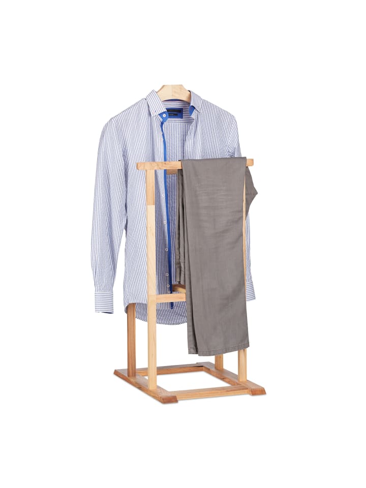 relaxdays Herrendiener in Natur - (B)47 x (H)102 x (T)50 cm günstig kaufen onesize