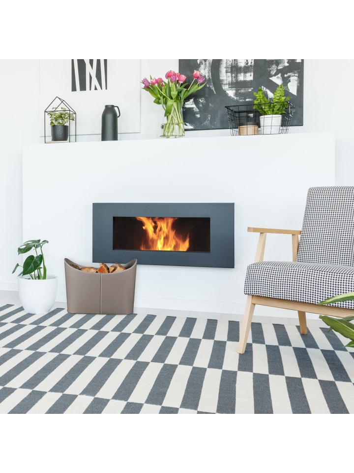 relaxdays Holzkorb in Dunkelgrau - (B)53,5 x (H)36 x (T)41 cm günstig kaufen onesize