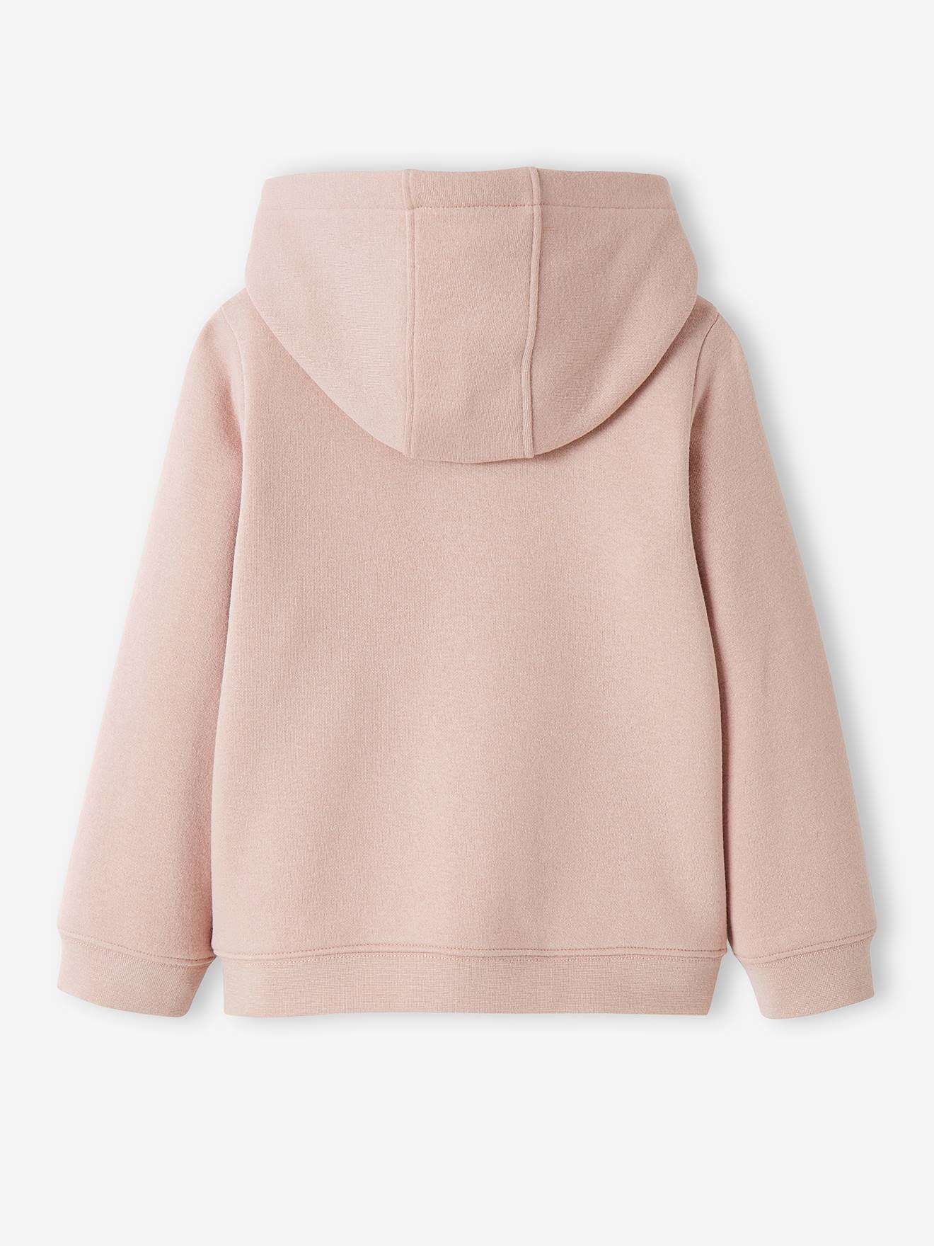 Vertbaudet Mädchen Kapuzensweatjacke, Sport BASIC Oeko-Tex - rosa