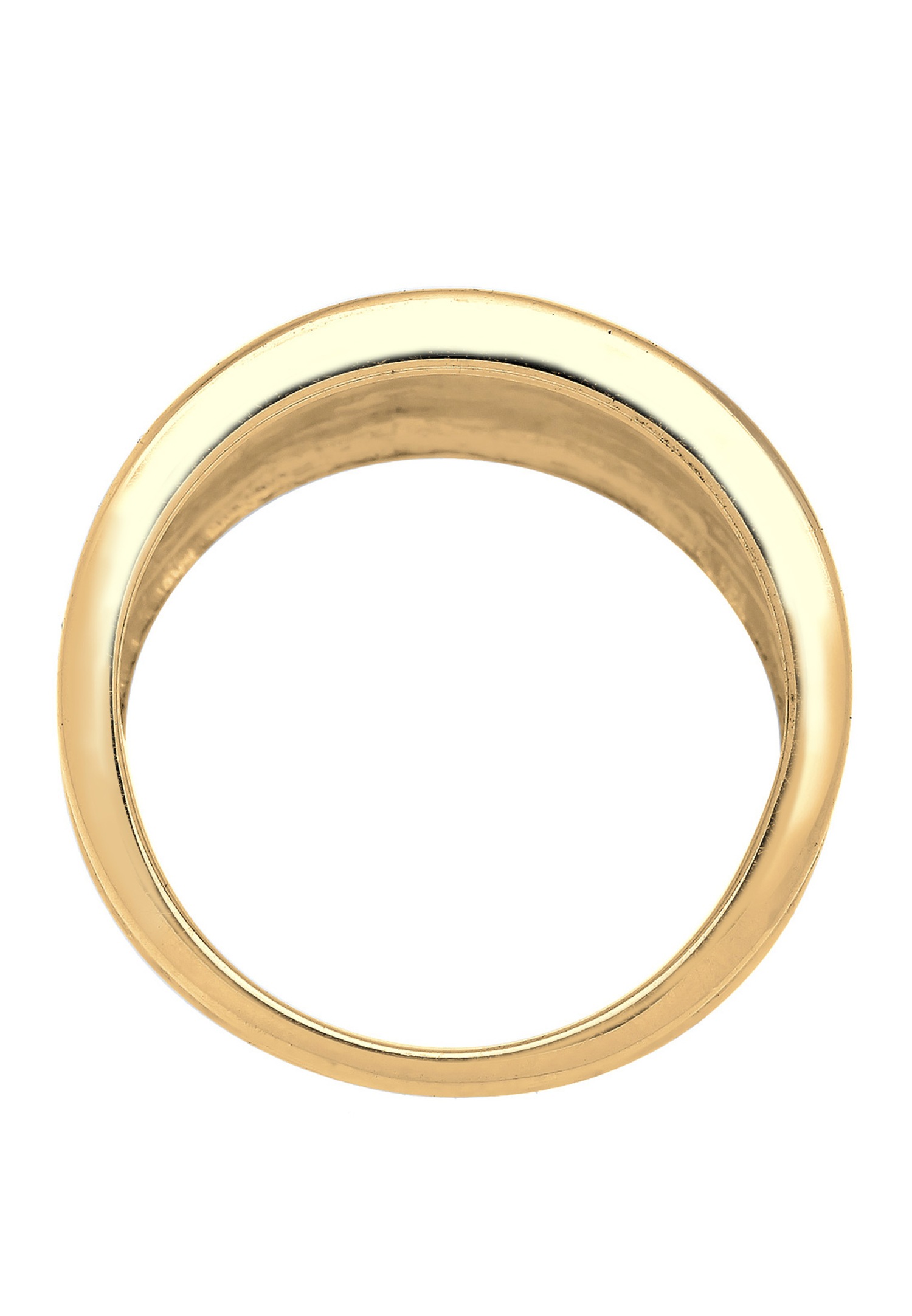 Elli Damen Basic Matte Statement Trend in 925 Sterling Silber
