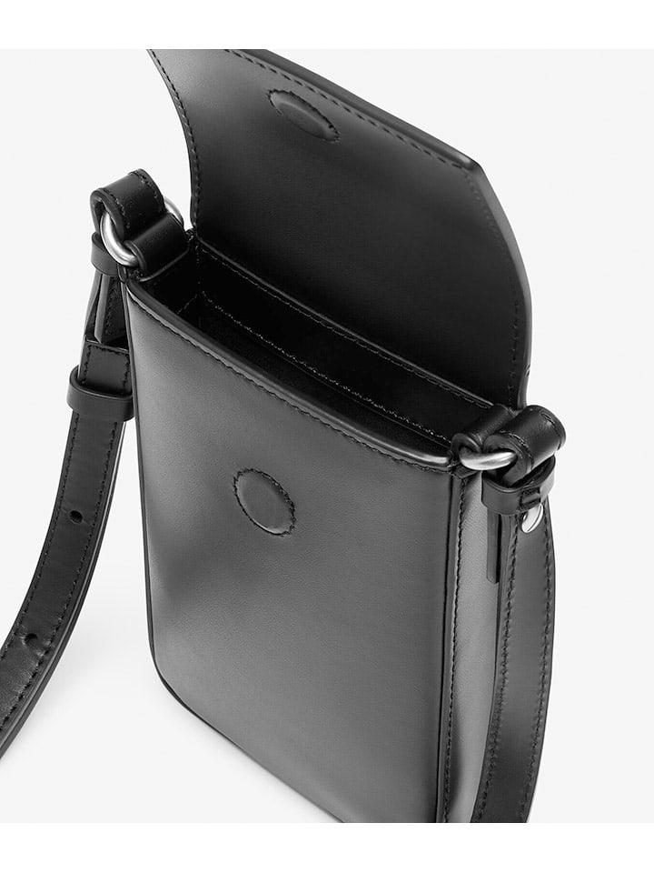 LIEBESKIND BERLIN Leder-Handytasche in Schwarz - (B)10 x (H)16 x (T)2 cm günstig kaufen onesize