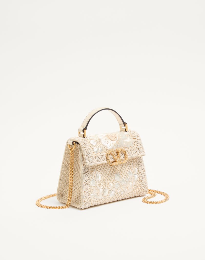 Valentino Garavani Vsling Mini Håndtaske Broderet Med Juvellogo