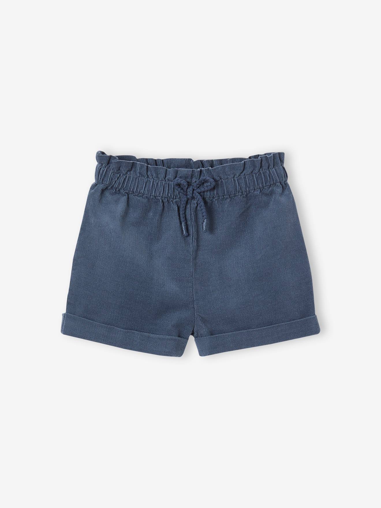 Vertbaudet Mädchen Baby-Set: Shirt, Shorts & Haarband Oeko-Tex - wollweiß