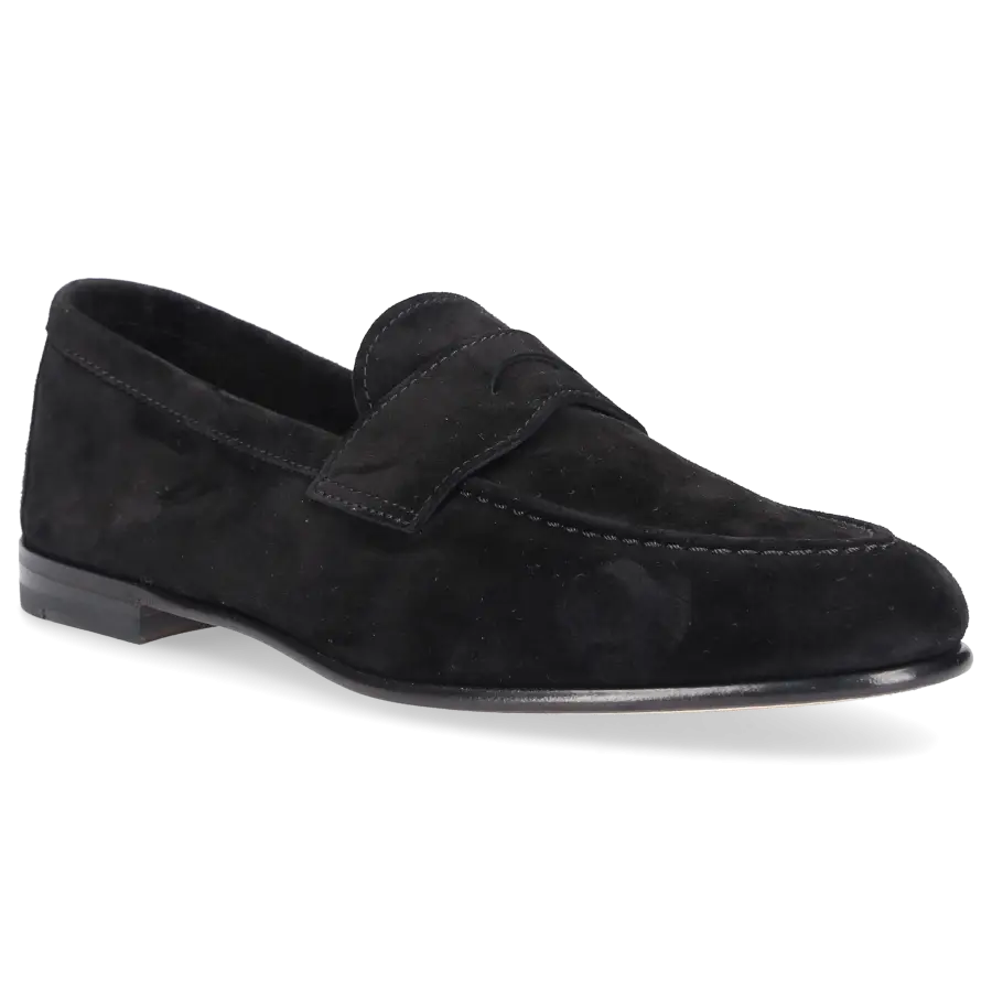Henderson - Loafer 74400 Veloursleder - schwarz
