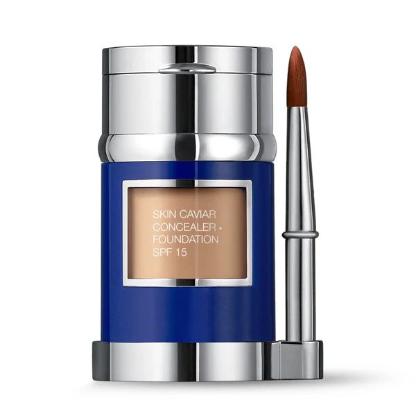 Base de maquillaje y corrector Face Skin Caviar SPF15 - Base de maquillaje en crema, corrector