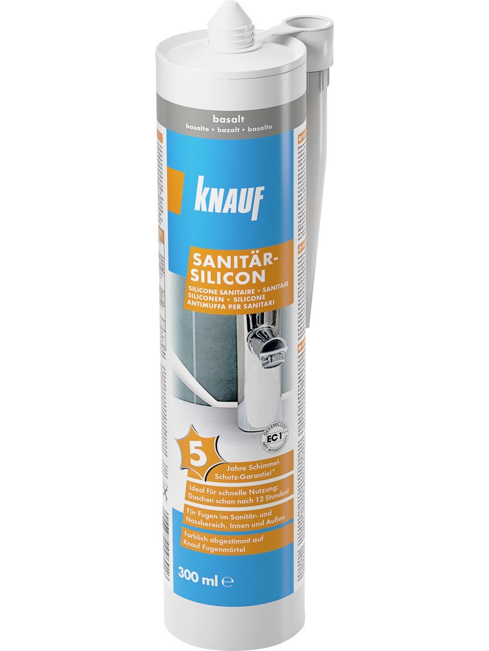 KNAUF Silikon Knauf Sanitär Silikon basalt 300 ml