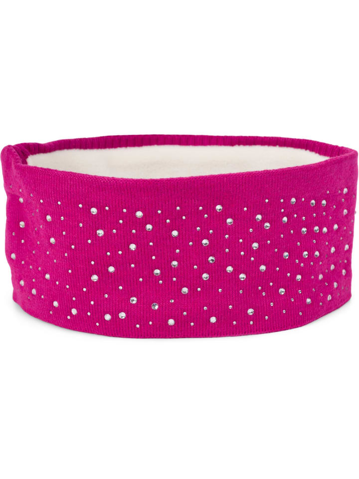 styleBREAKER Feinstrick Stirnband in Himbeere günstig kaufen onesize