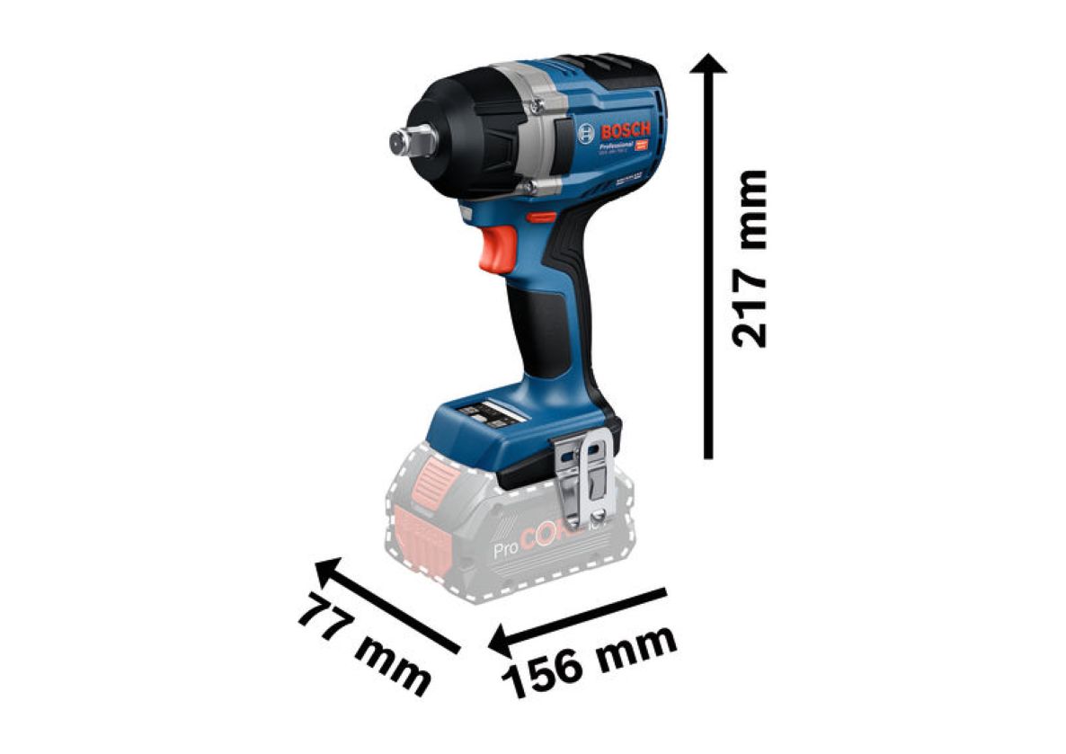 Bosch Blue 06019L9001 GDS 18V-750 C Akku-Schlagschrauber-Set (ohne Akkus und Ladegerät) in L-BOXX