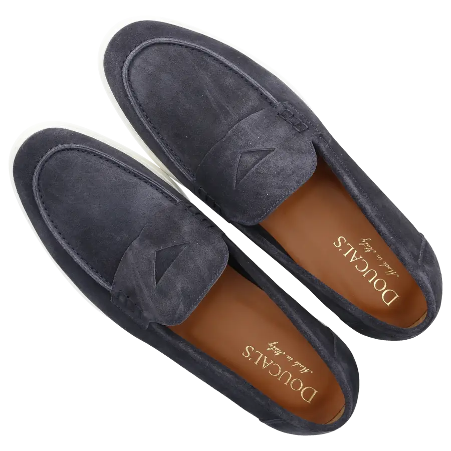 Doucal's - Loafer 3275 Veloursleder - blau