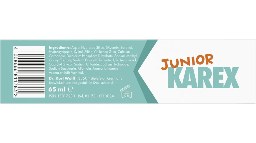 Karex Junior Zahnpasta 65 ml