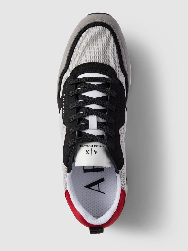 Sneaker mit Label-Details Modell 'ENGLISH' in hellgrau