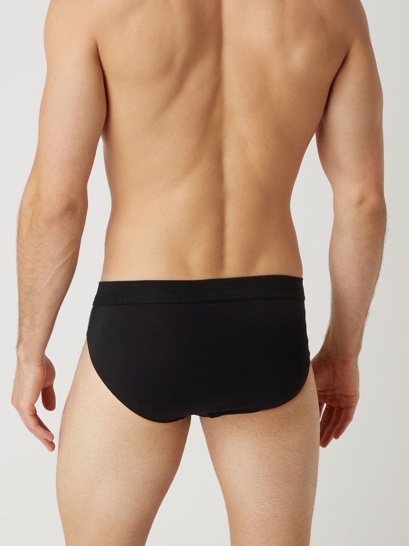 Slip mit Stretch-Anteil im 3er-Pack in marineblau
