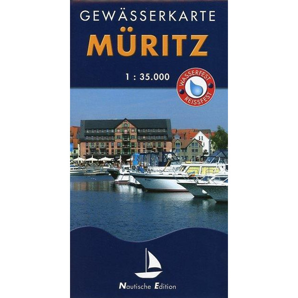 Müritz 1 : 35 000 Gewässerkarte - Wasserkarte