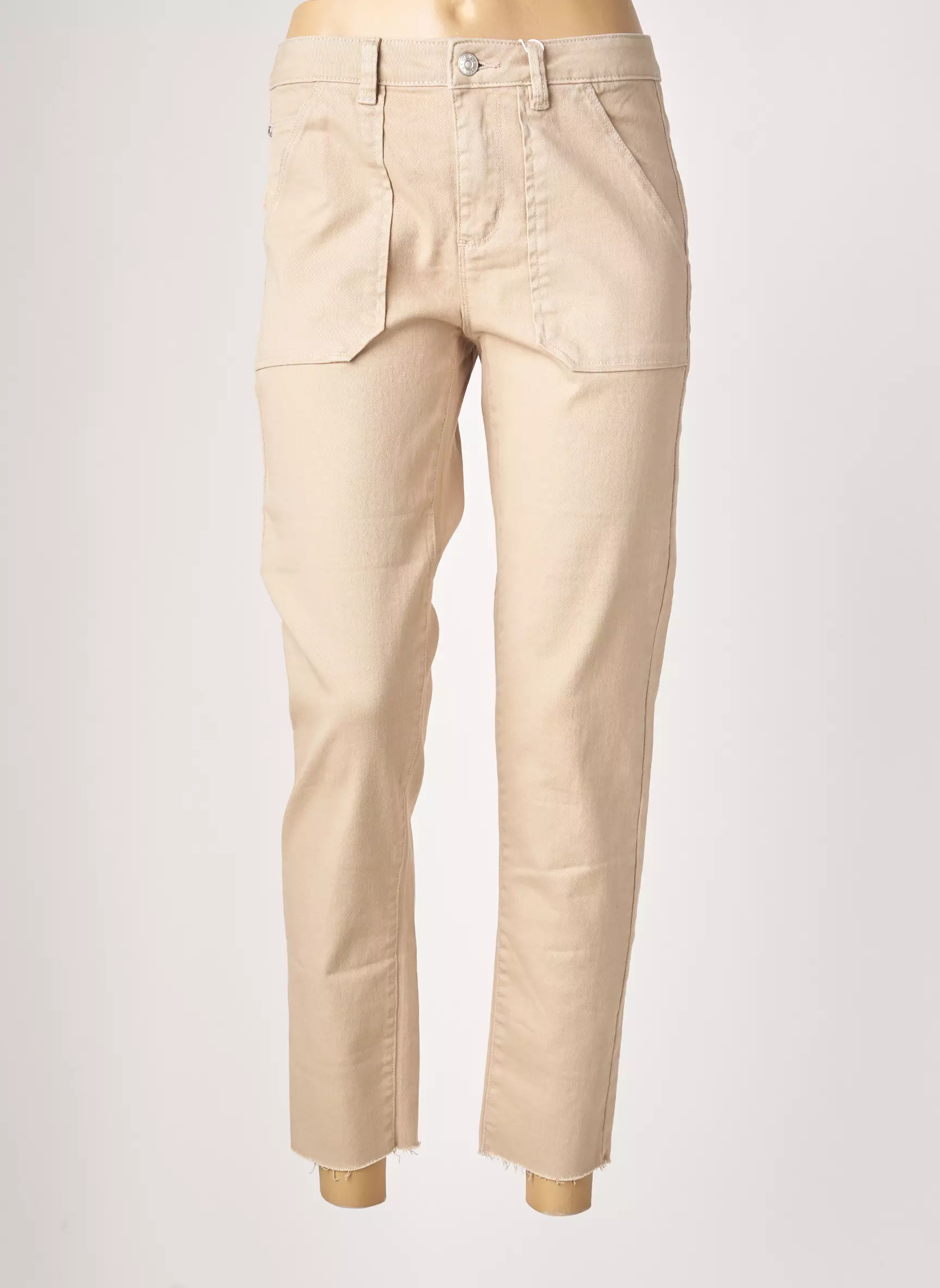 C Est Beau La Vie Pantalon7 8 Femme couleur beige