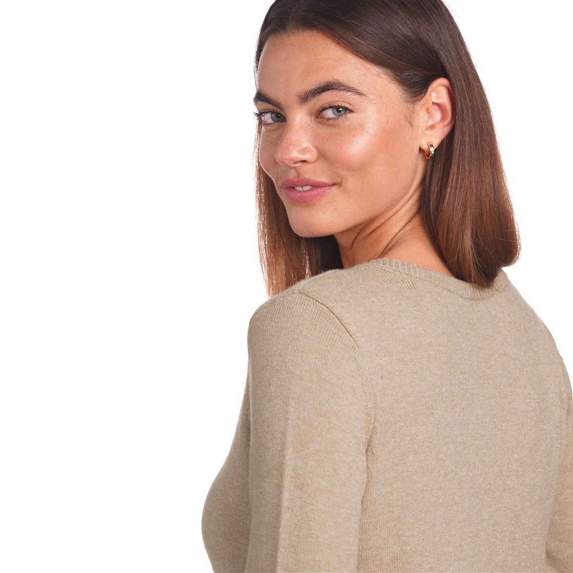 Damen Feinstrickpullover mit V-Ausschnitt