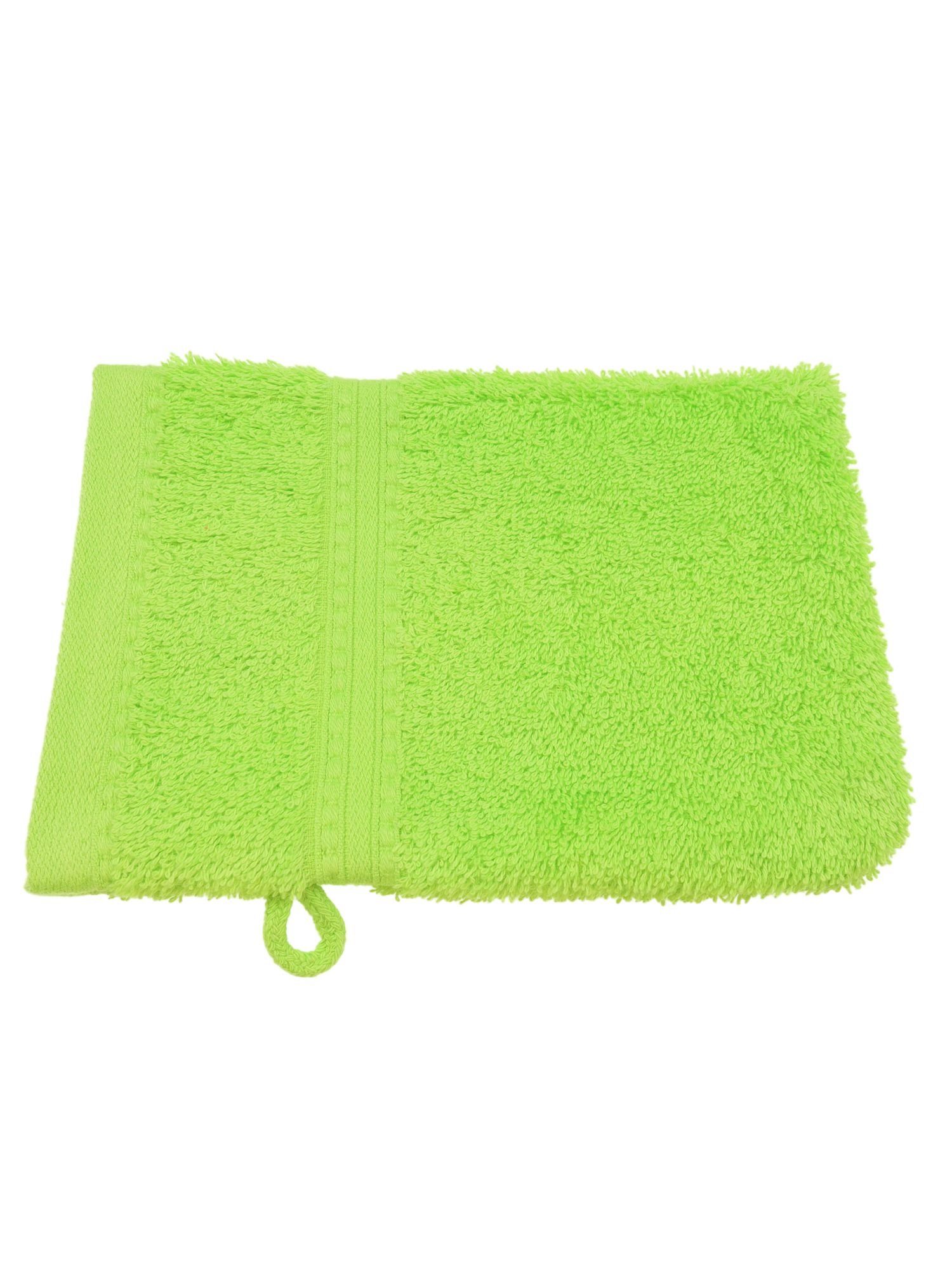 Julie Julsen Handtuch 1-Handtuch-Apfelgrün-Waschhandschuh 15 x 21 cm, Bio-Baumwolle (1-St)