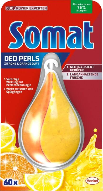 Somat Duo Perls Spülmaschinenerfrischer Orange 17 g
