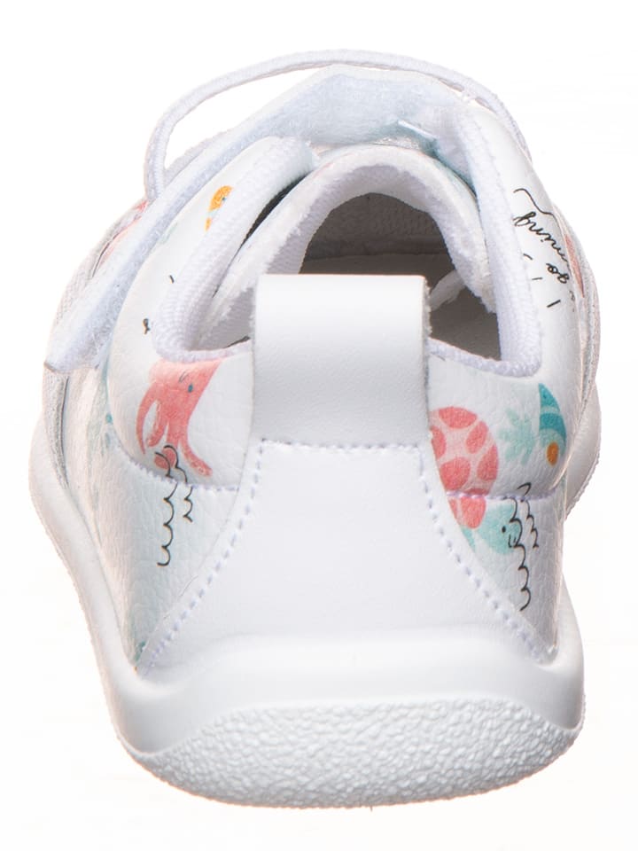 kmins Leder-Barfußschuhe in Weiß/ Bunt günstig kaufen