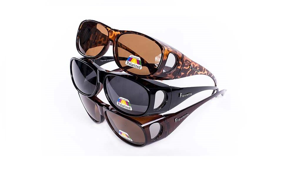 Figuretta Sonnenbrille Figuretta Sonnenbrille Überbrille aus der TV Werbung UV Brille Schutz hoher UV-Schutz