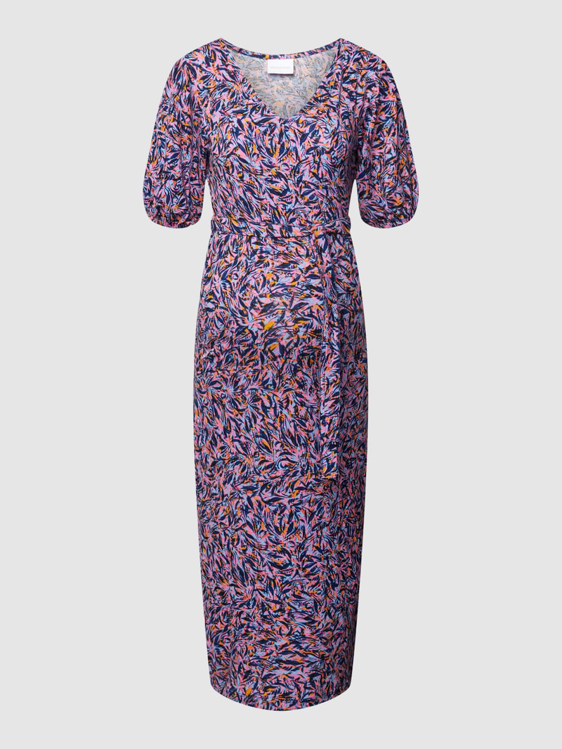 Umstands-Kleid mit Allover-Muster Modell 'Wanessa' in pink