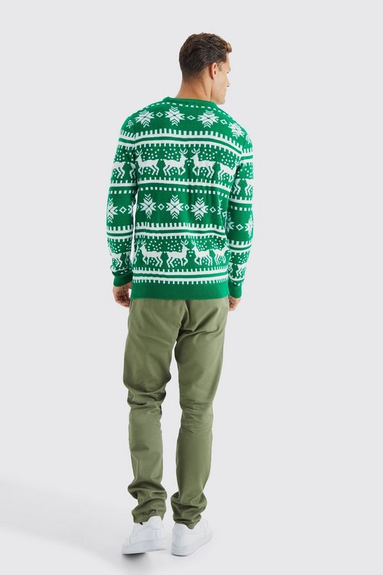Tall Rentier Weihnachtspullover