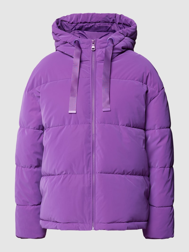 Steppjacke mit Kapuze in purple