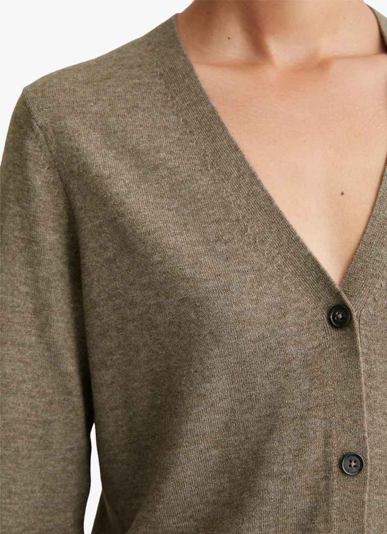 Marc O'Polo Fine-knit cardigan in virgin wool blend