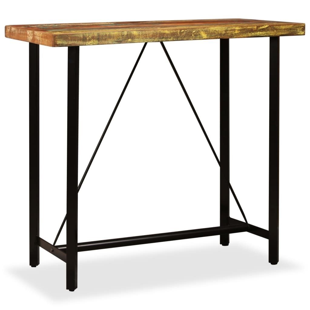 möbelando Stehtisch 295480 (LxBxH: 120x60x107 cm), aus Massivholz in recycle Optik