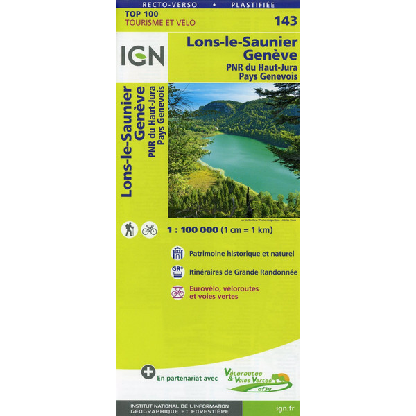 Lons-le-Saunier Genève 1:100 000 - Wanderkarte